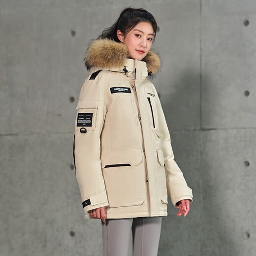 Tambor down jacket for men and women, short fur collar parka thickened warm jacket TF236579 Luoying meters 165