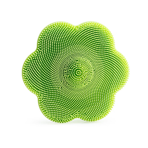 Face wash brush massage artifact manual pore cleaning and blackhead cleansing device silicone soft-bristled face wash brush gray and white