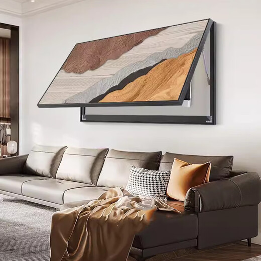
Huaixue large-size abstract meter box decoration painting without punching on the power distribution box covering the strong and weak power switch hanging painting JD12625 60*30cm (blocking 50*20) hanging black frame