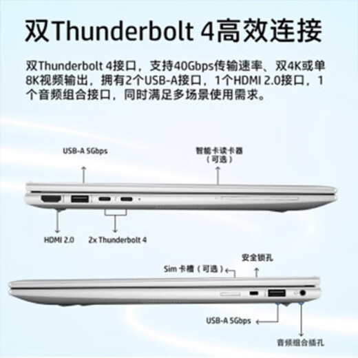 HP (HP) Elitebook 840G10/840 G11 14-Zoll-Werbekommergang mit High-End Thin und Light Laptop Office Computer 840G10 丨 i7-1355u Win11 Home Edition 16G Memory 512G Solid State Customized Edition