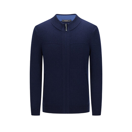 YOUNGOR sweater men's 2025 autumn and winter young men's long-sleeved sweater YWHW615271FKA Navy YWHW615271FKA L 105cm (recommended 145-165Jin Jin equals 0.5kg)
