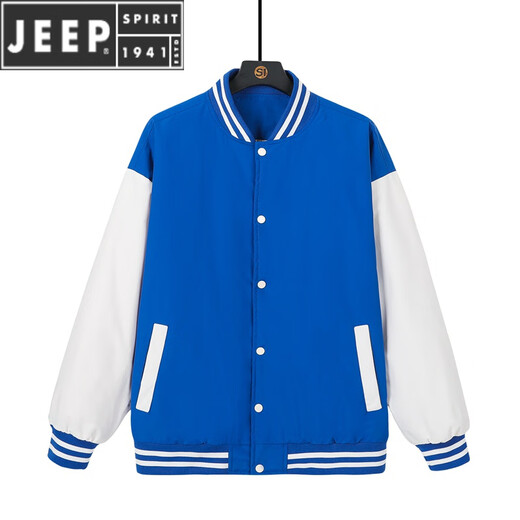 JEEP SPIRIT夹克男2024春季新款宽松棒球服男潮流休闲运动夹克外套男 ZC9926黑色旷野美拉德 L旷野美拉德