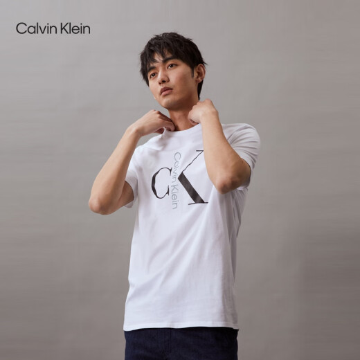 Calvin Kleinjeans Summer Men's Casual Commulater Classic Letter Print Ck Ck Pure Cotton Fortempling 40KC829