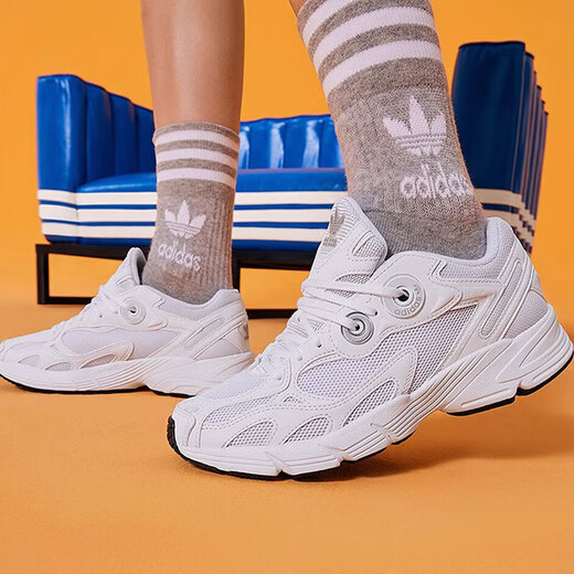 Adidas Clover Women's Shoes 2025 Autumn New Fashion Thick Sole Training Fitness Outdoor Lightweight Breathable Casual Shoes Running IE9887 White 39