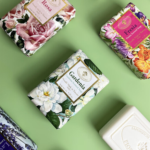 Firodino Italian imported soap fragrance soap gardenia handmade soap cleansing bath soap bath face soap soap 150g