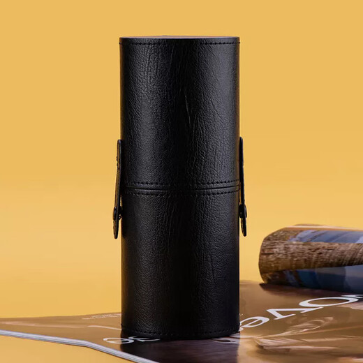 Portable makeup brush set 15 pcs for beginners eye shadow brush foundation brush beauty tools complete set of blush brush set 15 pcs black rose gold + brush bag 15 pcs black