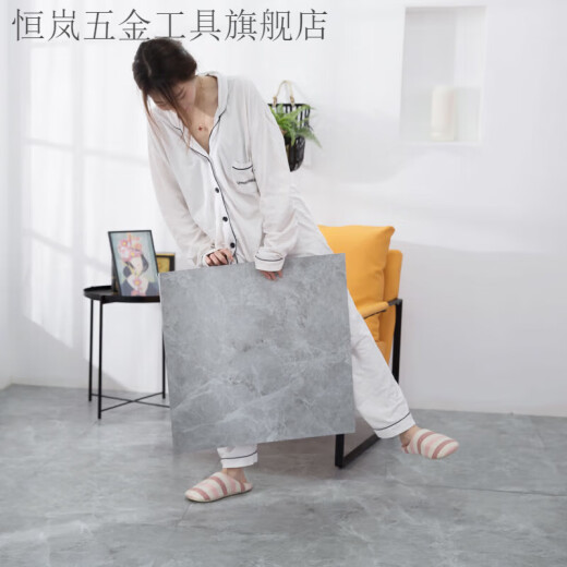 XMSJPVC自粘地板革防水防滑水泥地直铺翻新改造防大理石瓷砖垫家用贴 耐磨型6625 60*60cm 一片