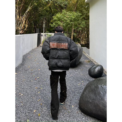 迪伽达复古加厚面包棉服男女冬季宽松棉衣男高级感男士外套男休闲棉袄男 ELFS-D831棕色 2XL