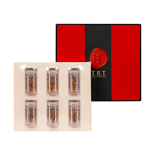 Tongrentang (TRT) Beijing Tongrentang Cordyceps sinensis-50/6G Cordyceps Cordyceps High-Gift Box Box Pack