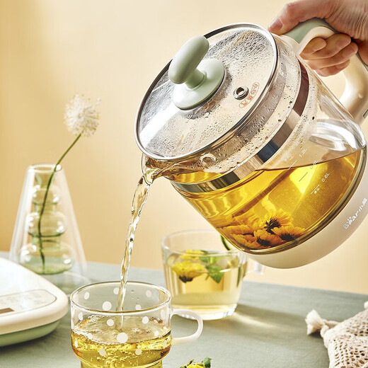 BEAR YSH-D15T3 multifunctional automatic thickened glass hot kettle tea health pot 1.5L tea maker YSH-D15T3 1.5L peace of mind series