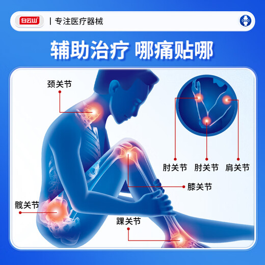白云山关节型远红外治疗贴膝关节滑膜炎软骨磨损半月板损伤关节疼3盒装