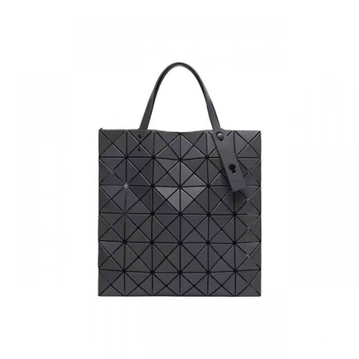 三宅一生（ISSEY MIYAKE）Matte六格哑光大容量PVC托特包Tote包购物手提单肩包七夕礼物 灰绿色BB06-AG671-64