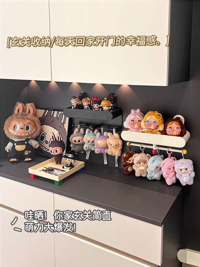 Yusenyi Doll Pendant Storage Display Rack Wall-mounted Home Plush Doll Blind Box Door Hanging Doll Doll Pendant Storage Rack - White Type A