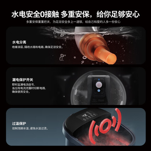 Ведро для ванны для ног Philips (PHILIPS) Ванна для ног с интеллектуальным подогревом, массажная раковина для ног, УФ-стерилизация, маленькое белое ведро, фумигация, глубокое ведро 3213F, практичный подарок на день рождения на праздник