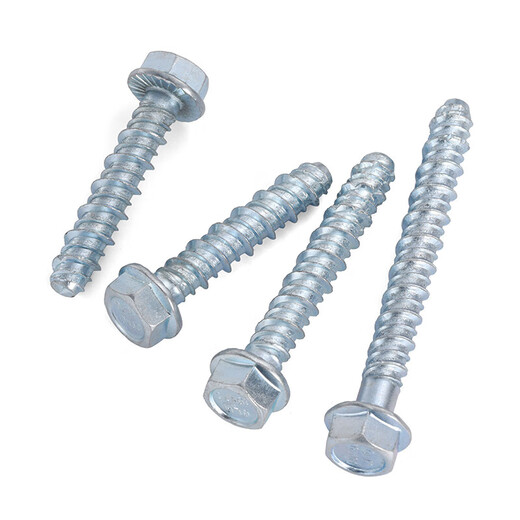 JINGGONG external hexagonal flange concrete self-tapping anchor cement self-cutting screw wall self-drilling expansion nail M6M8M10M12 6*50-7.5 full teeth (20 pcs) drilling 6mm