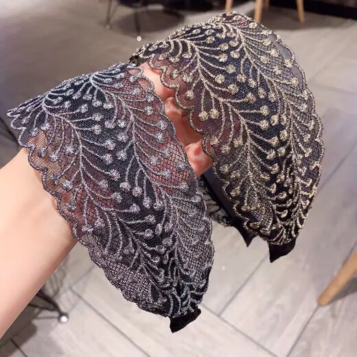 Hairbands for women to cover gray hair, Korean style wide-brimmed hairpins, temperament headbands, Internet celebrity style hairbands, hairpins, silver branches