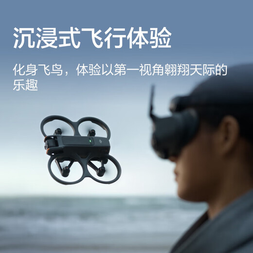 大疆（DJI）AVATA 2 沉浸式穿越无人机 高清专业航拍器智能飞行眼镜体感遥控飞机大疆无人机 Avata 2 单电套装【赠配件礼包】 套餐一：128G高速卡+读卡器