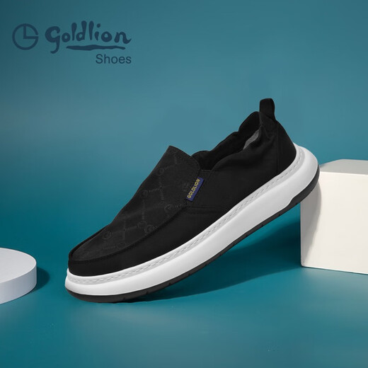 Jinlilai Clout Shoes Men's 2025 Новая осенняя повседневная ботинка дышащие однофутовые ботинки Canvas Men's Black 44