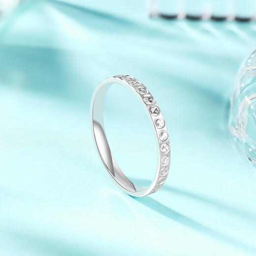 Liuguifu Jewelry Platinum Ring Xiao Yuanyuan PT950 Platinum Ring Female PT0100109 11# 2.20g