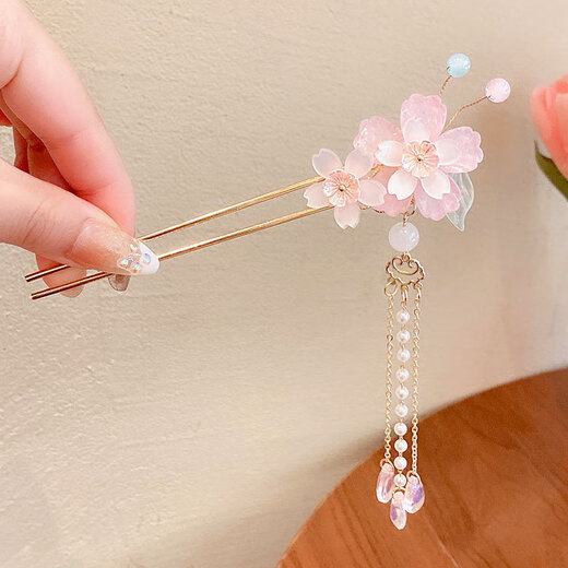 Mrs win (Mrs win) ancient style Hanfu hairpin children's costume headwear Chinese style rocking tassel hairpin hair ornaments girls' hairpins Lianxin