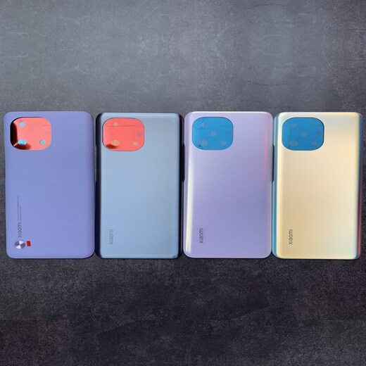 Original Xiaomi 11 back cover original glass battery cover Mi 11 mobile phone back case rear screen xiaomi 11 shell Xiaomi 11 plain leather smoke purple brand new original + heat dissipation