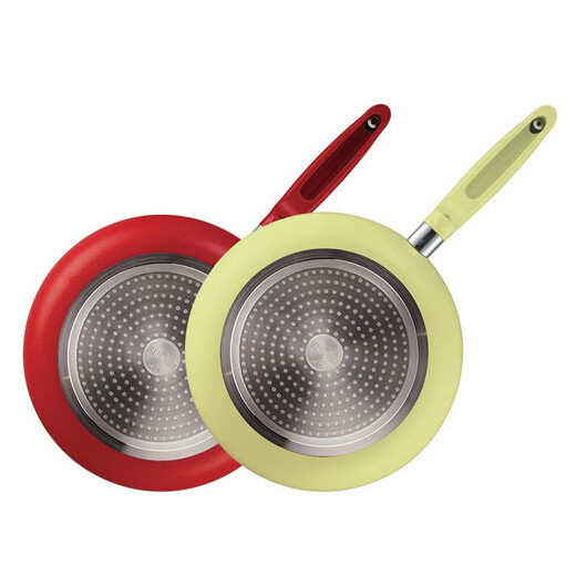 SUPOR frying pan, red dot, non-stick frying pan, frying pan, non-stick coal, universal for gas induction cooker, 26CM red, universal for induction cooker open flame