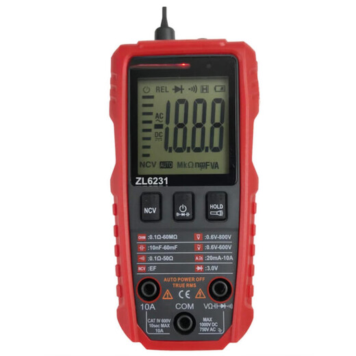 XMSJ Automatisch intelligentes digitales Anti-Burn-Multimeter mit magnetischem Saug Elektriker Wartung Haushaltsgeräte-Messgerät Batterieladmodell ZL6231 Standard Automatische Messung