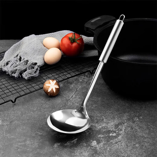 Spatule maxcook spatule spatule ensemble en acier inoxydable épaissis de sauté spatule grande cuillère 2 pièces McCU6200