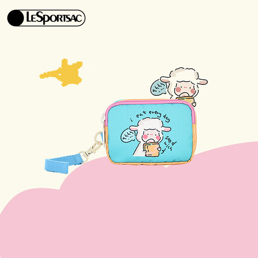 LeSportsac Lebo Poetry Lamb Baudelaire Cute Coin Purse Multi-layer Clutch Fashion Bag Women's Bag Lamb Daily