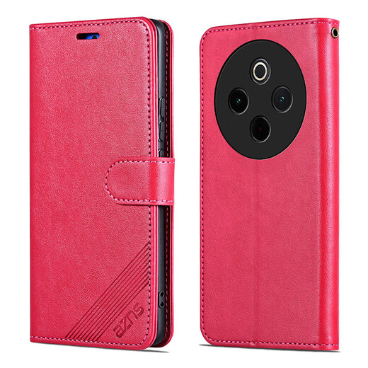 AZNS vivo Y300Pro flip leather case mobile phone case y300Pro+ 5G protection anti-fall front and rear full coverage V2410A soft shell rollover wallet style new business men and women brown