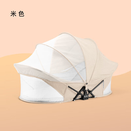 Selected Bed-in-Bed Crib Newborn Baby Anti-Stress Sleeping Bed Portable Folding Baby Basket Bed Comforter 707 Yuanbao Bed Khaki