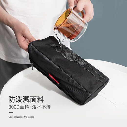 Pack all toiletry bag, business trip toiletries storage bag, large capacity portable travel storage bag, travel toiletry bag, black