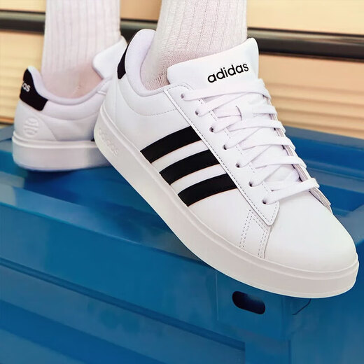 阿迪达斯 （adidas）Neo板鞋男鞋女鞋春季新款情侣运动鞋复古低帮休闲鞋 GW9195白色 37