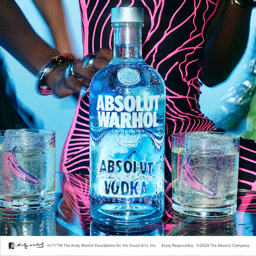 Absolute Vodka 40 degrees 700ml Andy Warhol Limited Edition