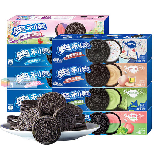 奥利奥夹心饼干巧克力味巧轻脆小零食品充饥夜宵散装多口味 693g 十全食美*1件