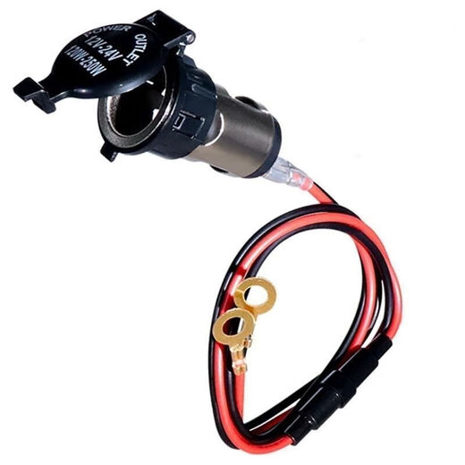 Gongma 12V24V general car cigarette lighter assembly charger power socket female base modified can light cigarettes rechargeable can light cigarettes line