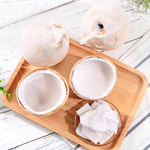 Imported Milky Coconut Royal Coconut Seasonal Fresh Fruit Green Coconut Milky Fragrance Rich and Sweet Taste King of Cost-Effectiveness Coconut King 9 pieces come with soft knife Large fruit single fruit 400-500g
