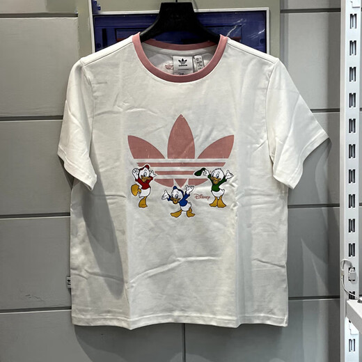 Adidas (adidas) clover kurzärmelig Frauen Sommer Neue Mode komfortable lose, atmungsaktiven oberen runden Hals T-Shirt Sportswear JP1428 S