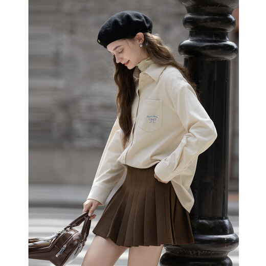 TonLion 2025 Autumn Women’s Sweet Small Label Design Long Sleeve Shirt