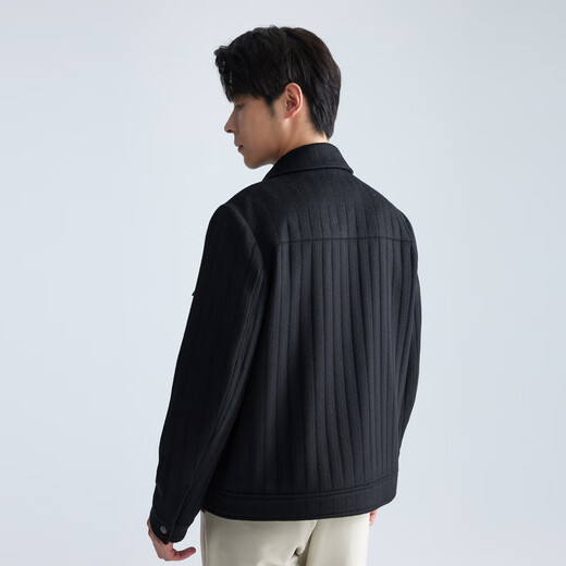 Lilang Fashion Fashion Men's Clothing [Textura Jacquard] Abrigo de lana de lana de lana de lana de lana de lana.