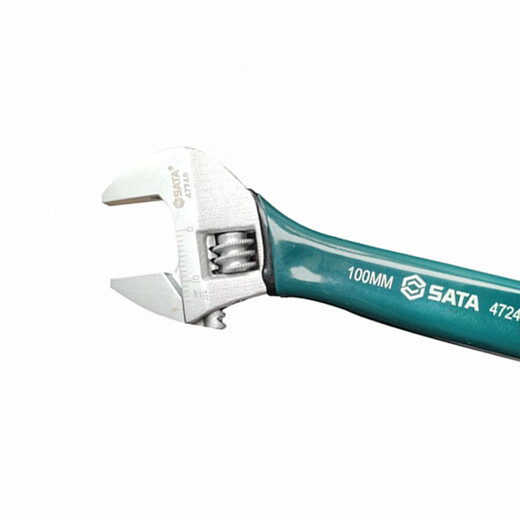 SATA 47248 Plastic-coated European-style adjustable wrench 4 small multi-functional adjustable spanner