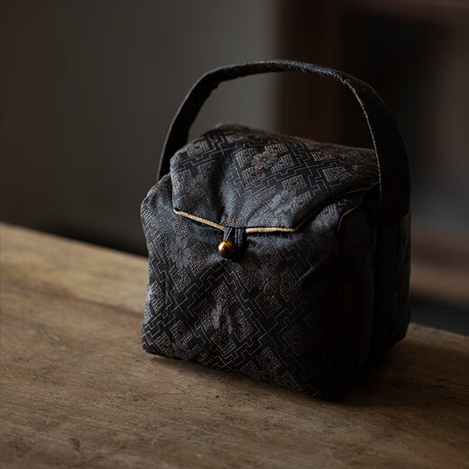 Резная ароматная облачная пряжа, утолщенная сумка для хранения из хлопка и льна, дорожная сумка, тканевая сумка, чайник, ярмарочная чашка, чайный сервиз, чайная чашка, портативная тканевая сумка, парчовая сумка для хранения чайного сервиза 14108