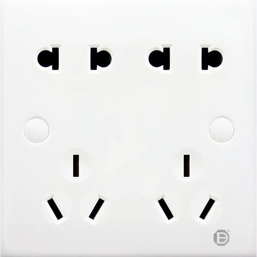 Bada socket switch two-three-plug five-hole four-position electrical panel with light single and double control computer wall light and dark speed switch