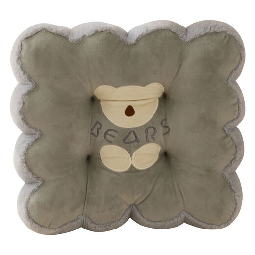 Yingzhuer Promotion Thick Cushion Chair Cushion Butt Cushion Autumn and Winter Student Classroom Office Stool Butt Cushion Soft Floor Blindfolded Bear Beige Thickened Soft Cushion Double-sided Velvet 42*42cm