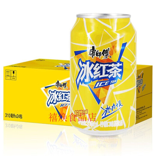 Master Kong fruity juice 310ml*/and other mixed drinks with various flavors, iced black tea + rock sugar snow pear, 24 cans