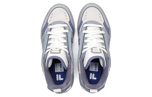 FILA DESPERADO LOW synthetic leather TPU cow split leather comfortable and versatile wear-resistant low white blue 35.5