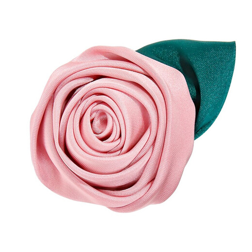 WOUG handmade fabric silk rose brooch Korean style fashion high-end corsage brooch summer lining silk rose