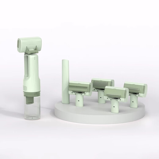 Hair Master Pet Multifunctional Hair Suction Device Cat and Dog Electric Hair Suction Comb Cat and Dog Comb Opening Knot Suction Comb Hair Removal Magic Bean Sprout Green