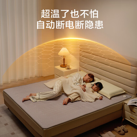 Made in Tokyo, TOP Star Certified Warm Star Electric Blanket, Dual Temperature and Dual Control, Intelligent Timed Mite Removal Electric Mattress, Double Model 1.5x1.8m