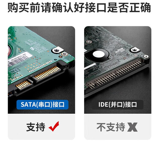 华顾移动硬盘盒3.5英寸SATA高速2.5英寸机械读取外置盒串口台式笔记本SSD固态盒子 3.0+转接头[2.5/3.5寸通用]支持10TB